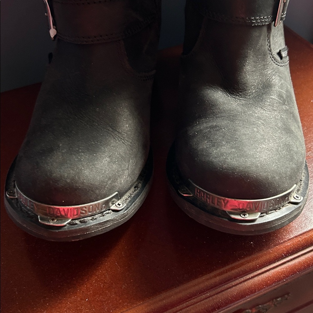 Harley-Davidson Women's Studded Black Moto Boots - Picture 6 of 8